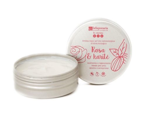 Crema mani screpolate Karité & Rosa La Saponaria