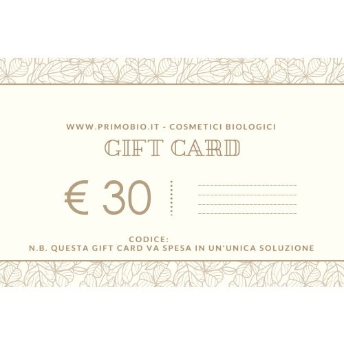 Gift Card 30 euro – Buono Regalo PrimoBio
