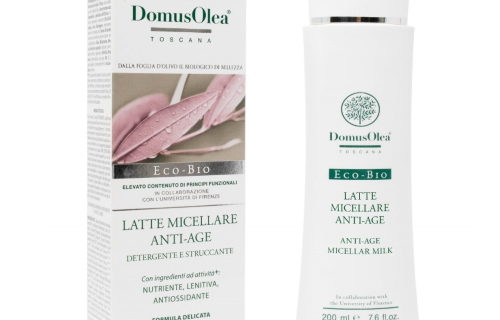 Latte micellare anti-age detergente e struccante Domus Olea Toscana