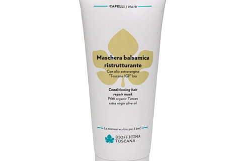 Maschera ristrutturante capelli balsamica Biofficina Toscana