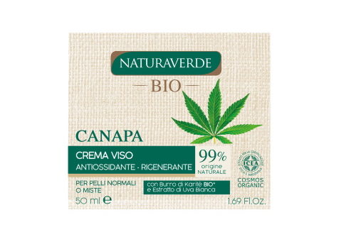 Crema viso Canapa antiossidante e rigenerante Naturaverde BIO