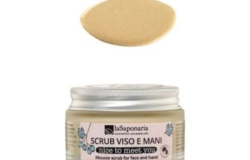 Nice to meet you! Scrub mousse viso e mani La Saponaria