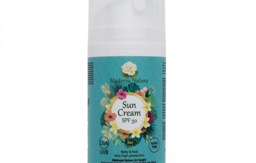 Crema solare alta protezione SPF 50 Maitreya Natura