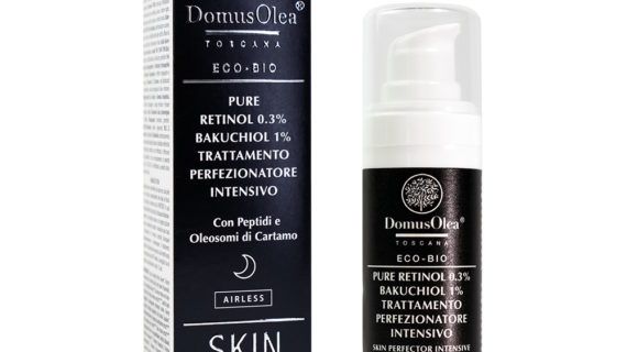 Pure Retinol 0.3% Bakuchiol 1% trattamento perfezionatore intensivo Domus Olea Toscana